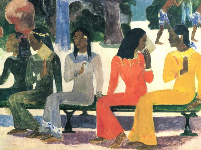 Ta Matete The Market by Paul Gauguin, horizontal tablet wallpaper