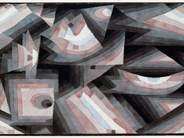 Crystal Gradation by Paul Klee, horizontal tablet wallpaper