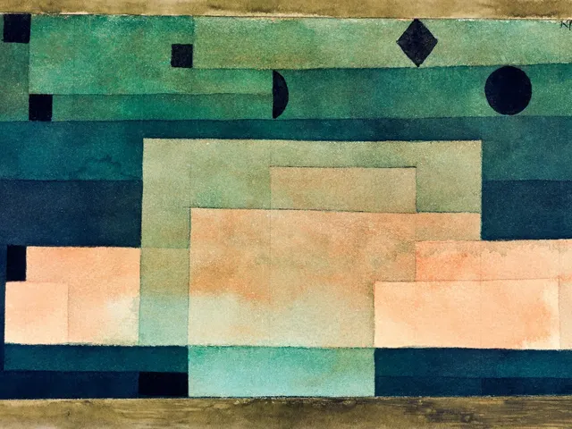 Firmament Above The Temple by Paul Klee, horizontal tablet wallpaper