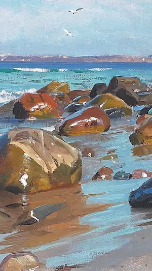 Coastal View From Aalsgaarde wallpaper