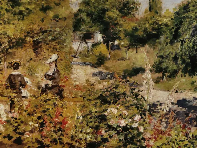 Garden At Fontenay by Pierre-Auguste Renoir, horizontal tablet wallpaper