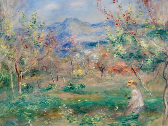Landscape by Pierre-Auguste Renoir, horizontal tablet wallpaper