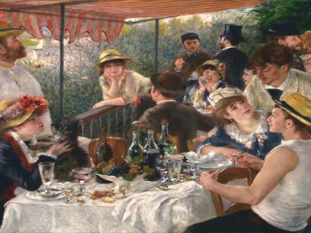 Luncheon of the Boating Party by Pierre Auguste Renoir, horizontal tablet wallpaper