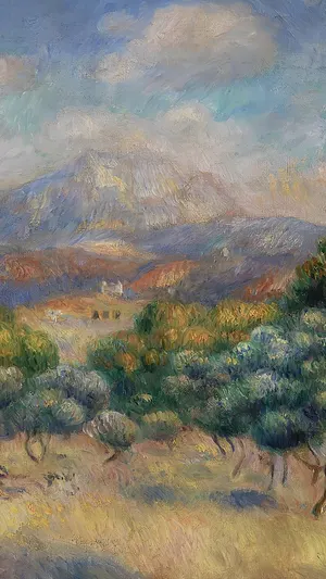 Auguste Renoir Mount Sainte Victoire wallpaper