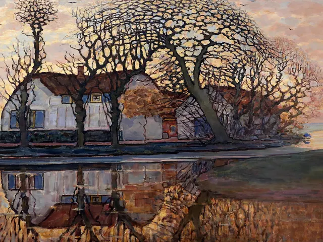 Farm near Duivendrecht by Piet Mondrian, horizontal tablet wallpaper