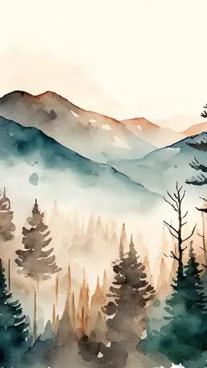 Pine Tree Forest wallpaper