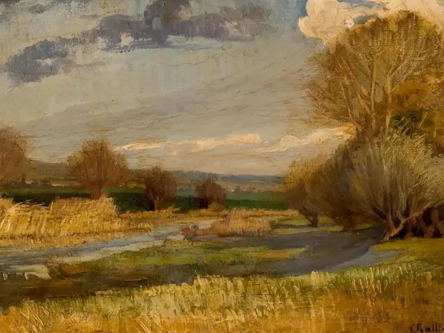 Autumn Landscape by Theodore Ralli, horizontal tablet wallpaper