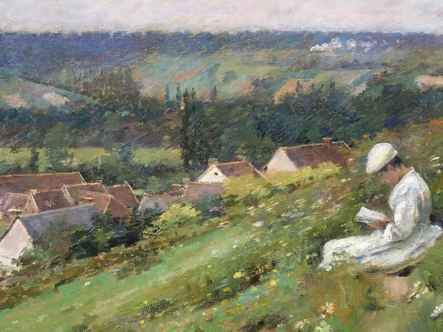 The Valley of Arconville by Theodore Robinson, horizontal tablet wallpaper
