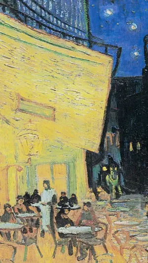 Cafe Terrace At Night wallpaper