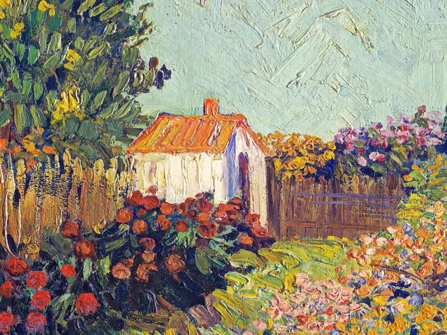 Flower Garden by Vincent van Gogh, horizontal tablet wallpaper