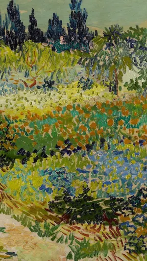Garden at Arles wallpaper