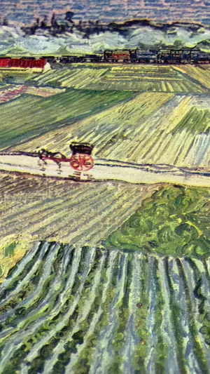 Landscape with a Carriage and a Train wallpaper