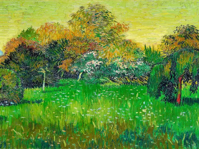 Public The Poet s Garden by Vincent van Gogh, horizontal tablet wallpaper