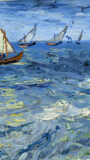 Seascape near Les Saintes-Maries-de-la-Mer wallpaper