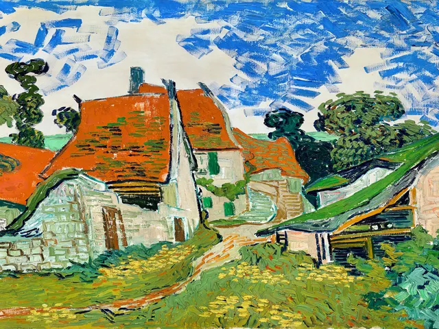 Street in Auvers Van Gogh by Vincent van Gogh, horizontal tablet wallpaper