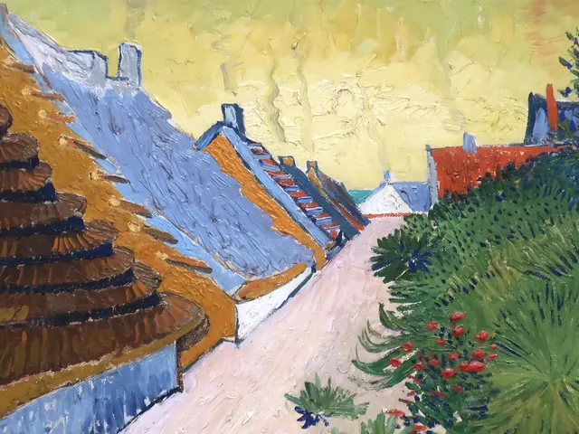 Street in Saintes Maries by Vincent van Gogh, horizontal tablet wallpaper