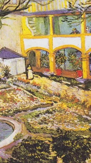 The Courtyard of the Hospital at Arles wallpaper