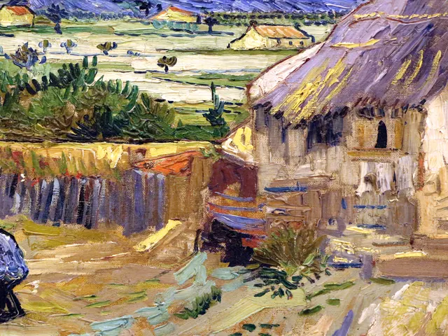 The Old Mill by Vincent van Gogh, horizontal tablet wallpaper