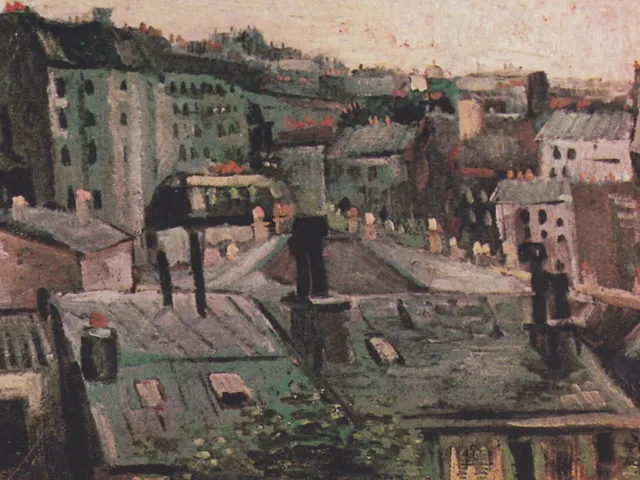 The Roofs of Paris by Vincent van Gogh, horizontal tablet wallpaper
