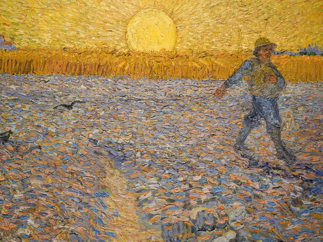 The Sower Van Gogh by Vincent van Gogh, horizontal tablet wallpaper