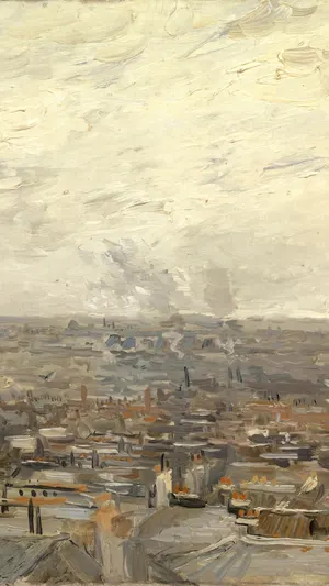 View of Paris from Montmartre wallpaper
