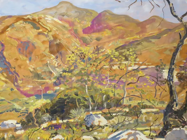 Tujunga Canyon by Walter Elmer Schofield, horizontal tablet wallpaper