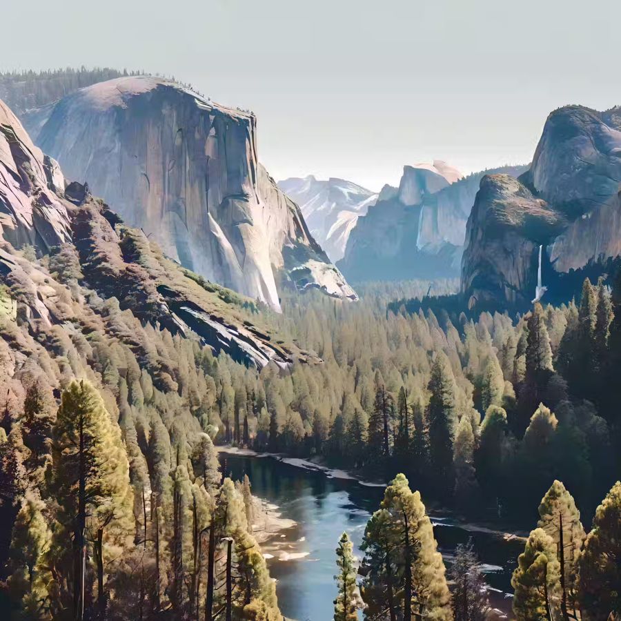 , Yosemite I Mountain Landscape Home