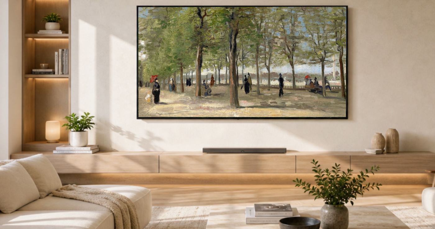Personal gallery on a living-room Frame TV