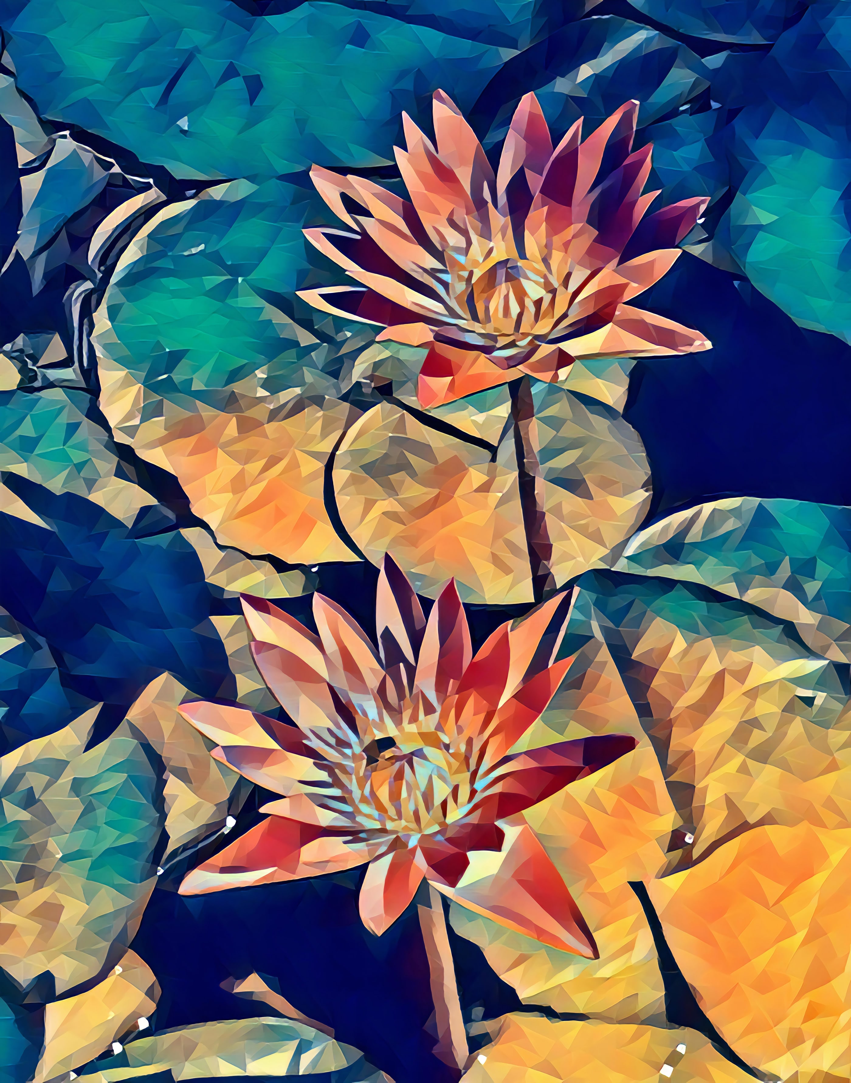 Lotus Flower Botanical Flower, printable wall art.