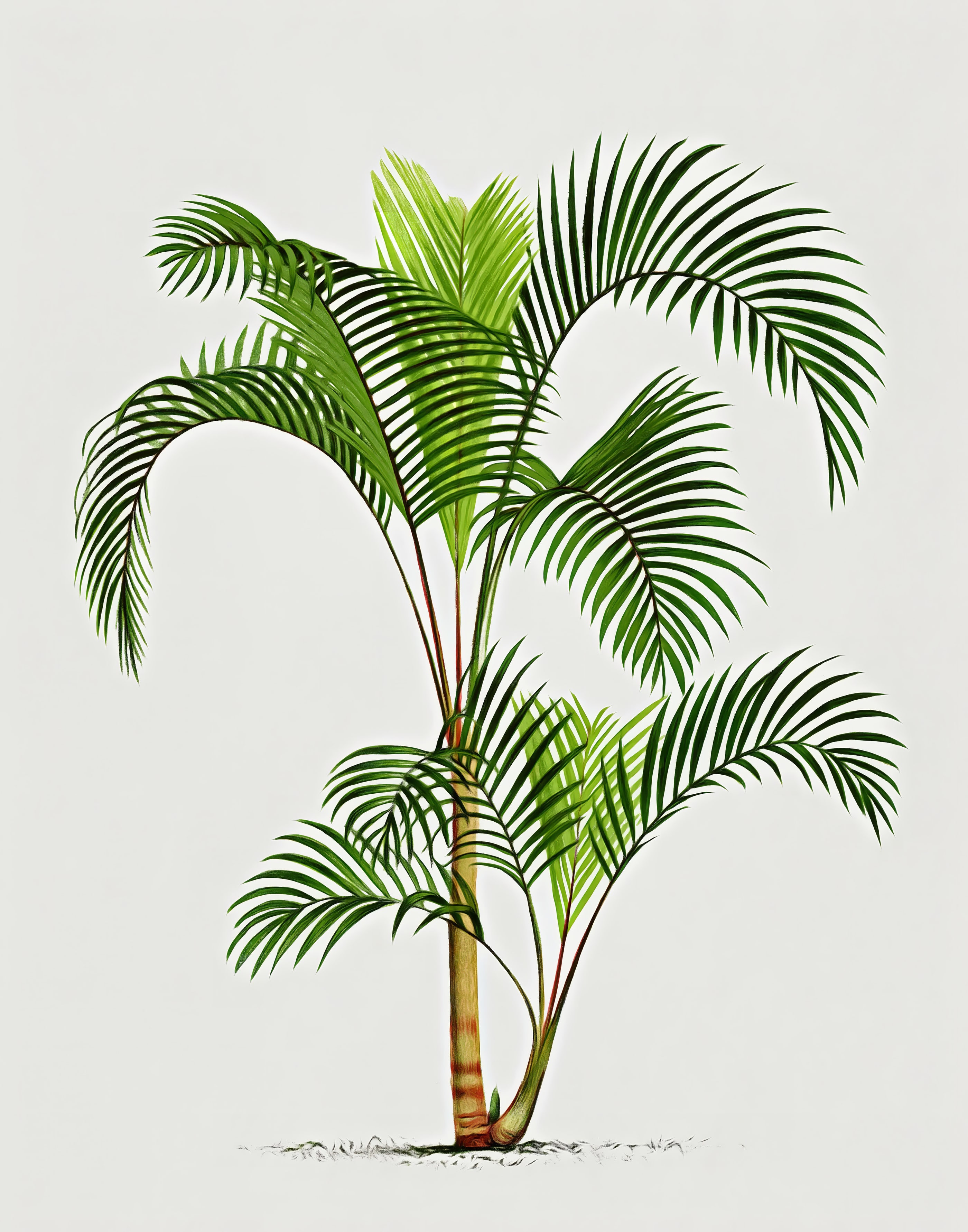 Palm Tree Botanical Tropical Palm, printable wall art.