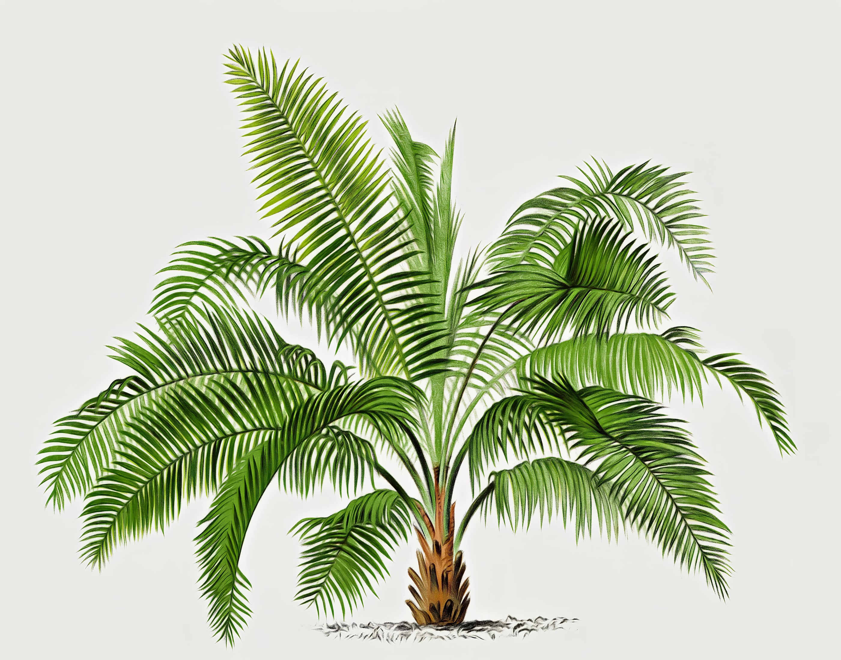 Palm Tree Botanical Tropical Palm, printable wall art.