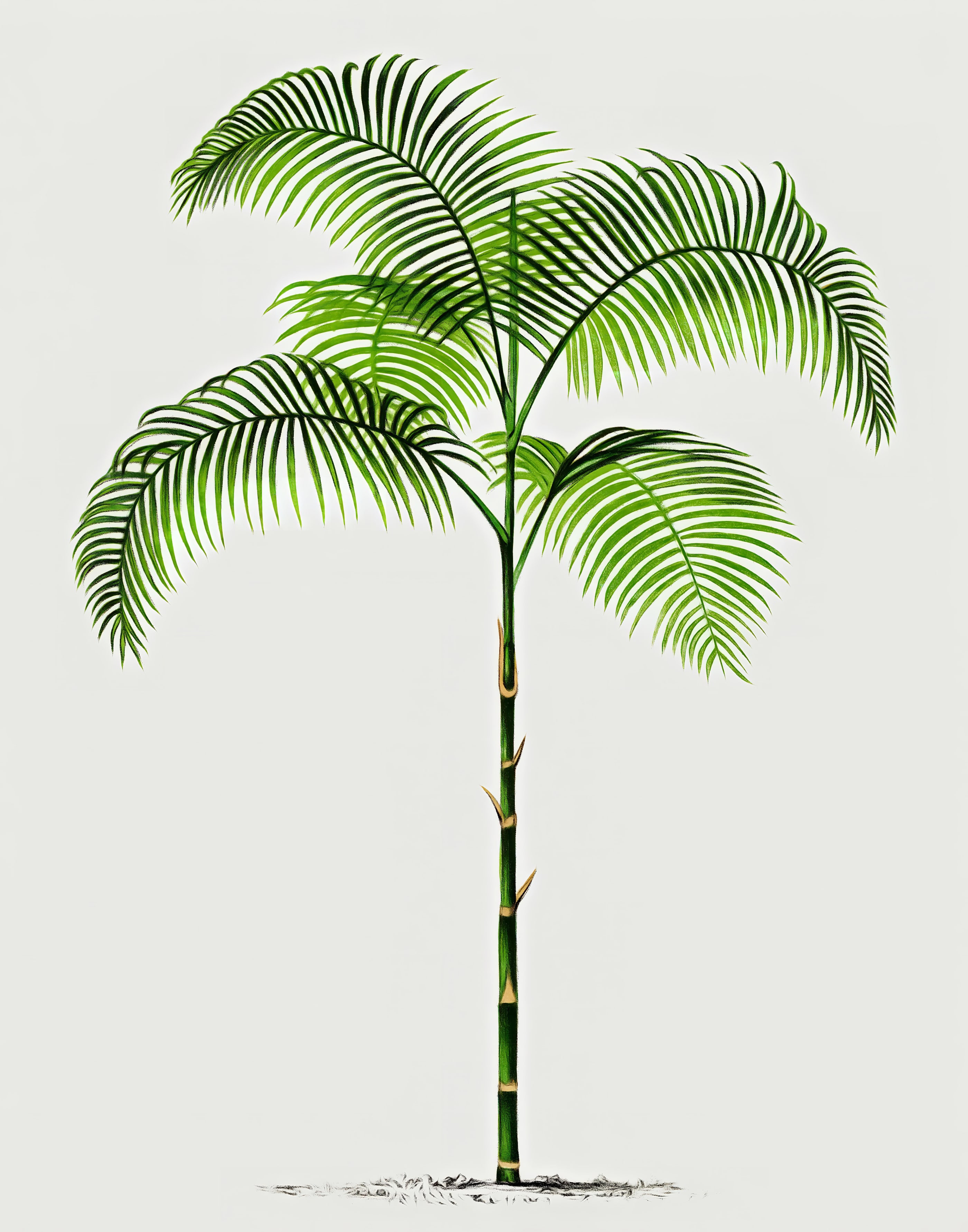 Palm Tree Botanical Tropical Palm, printable wall art.