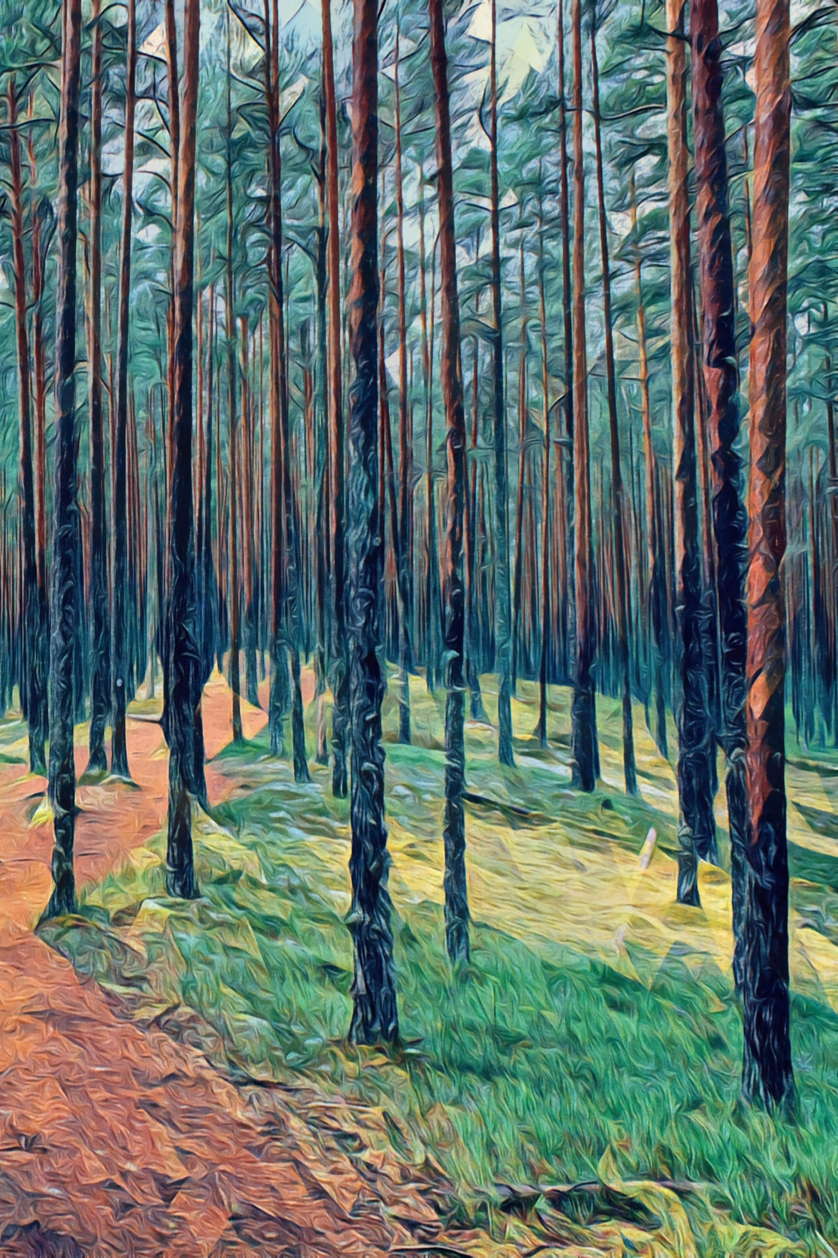 Estonian Forest Trees 2 Nature – Printable Wall Art printable art in Forests style